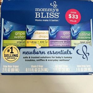 NEW Mommy's Bliss Newborn Essentials Baby Gift Set Newborn 4 Count 03/23
